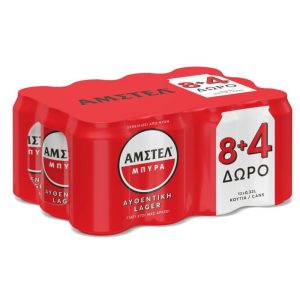 ΜΠΥΡΑ AMSTEL Κουτί 330ml (8+4) - Image 1
